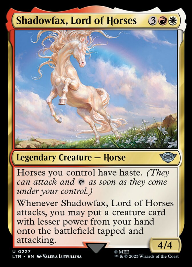 Shadowfax, Lord of Horses (LTR-227) - The Lord of the Rings: Tales of Middle-earth [Uncommon]