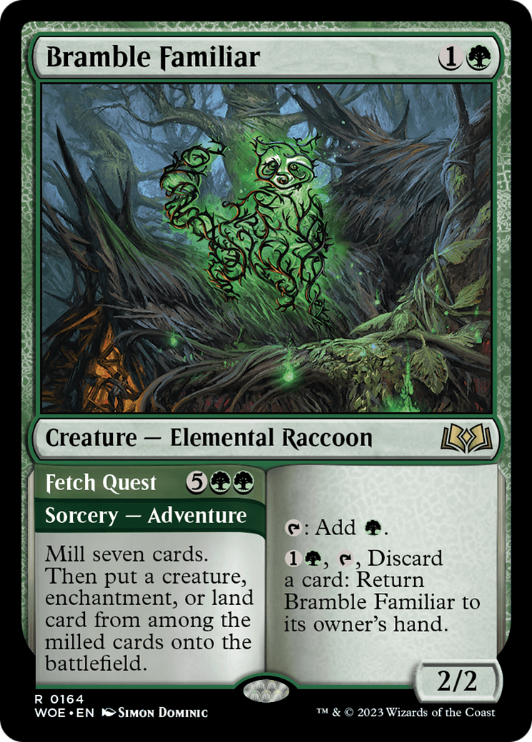 Bramble Familiar // Fetch Quest (WOE-164) - Wilds of Eldraine [Rare]