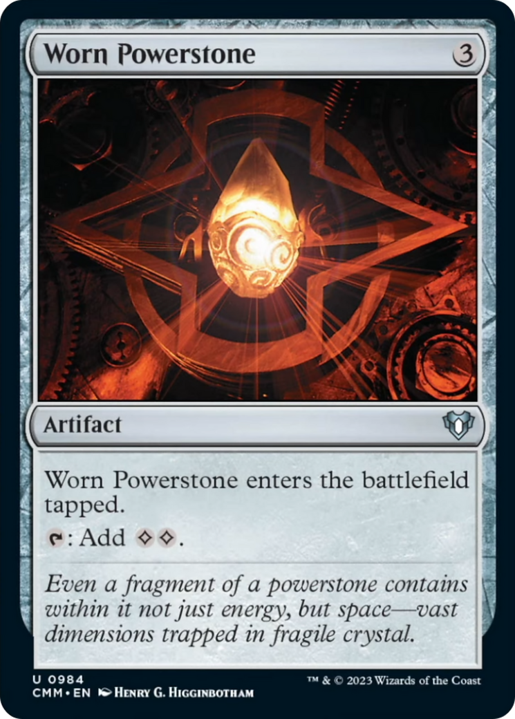 Worn Powerstone (CMM-984) - Commander Masters [Uncommon]