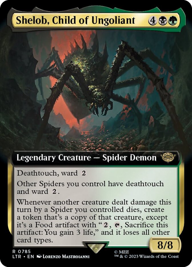 Shelob, Child of Ungoliant (LTR-785) - The Lord of the Rings: Tales of Middle-earth: (Extended Art) Surge Foil [Rare]