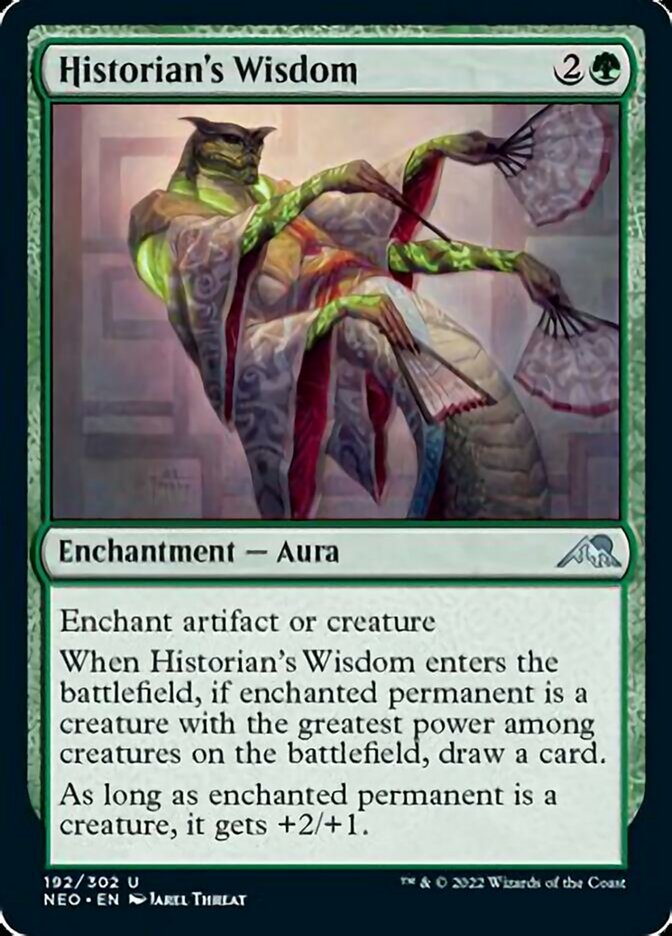 Historian's Wisdom (NEO-192) - Kamigawa: Neon Dynasty [Uncommon]