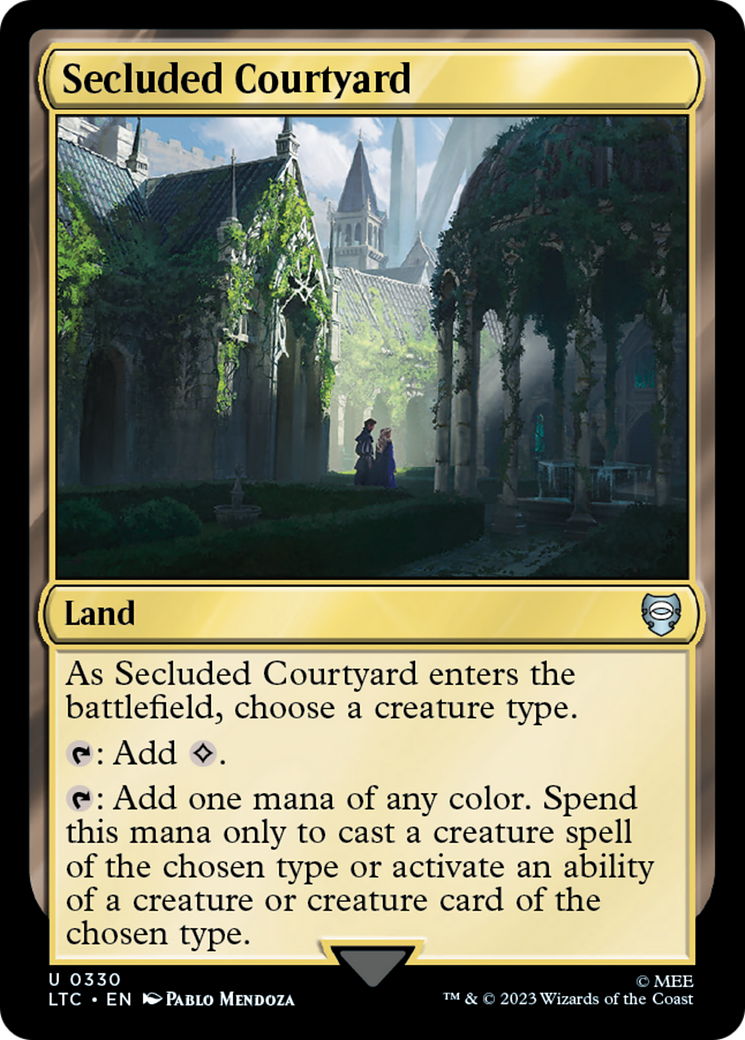 Secluded Courtyard (LTC-330) - Tales of Middle-earth Commander [Uncommon]