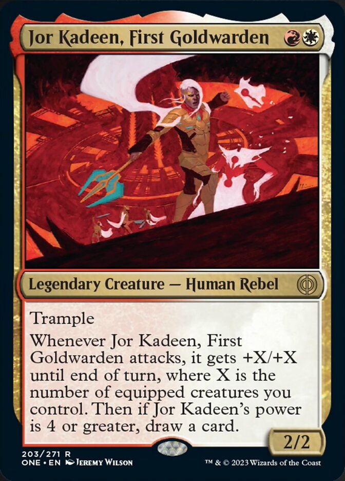 Jor Kadeen, First Goldwarden (ONE-203) - Phyrexia: All Will Be One [Rare]