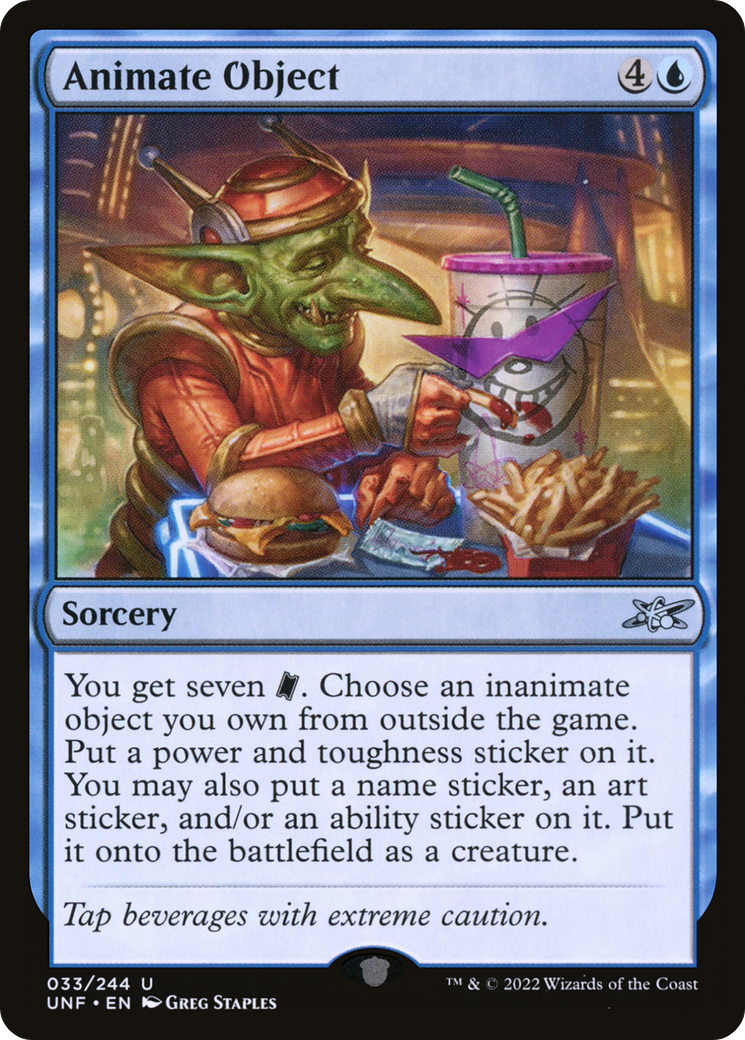 Animate Object (UNF-033) - Unfinity [Uncommon]