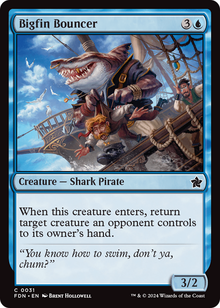 Bigfin Bouncer (FDN-031) - Foundations Foil [Common]