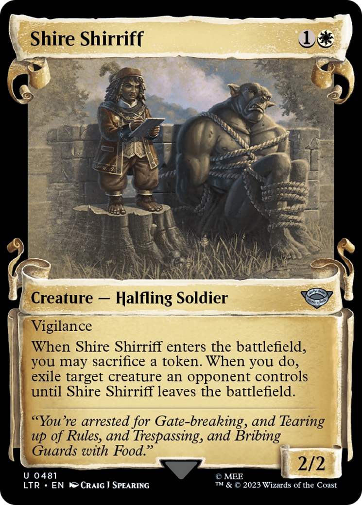 Shire Shirriff (LTR-481) - The Lord of the Rings: Tales of Middle-earth: (Showcase) Scroll [Uncommon]