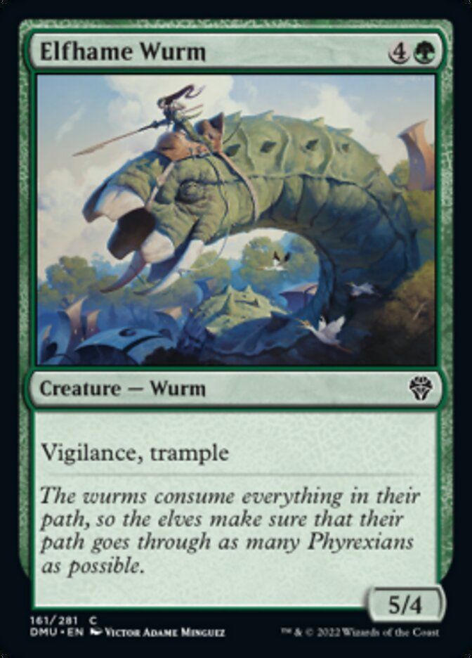 Elfhame Wurm (DMU-161) - Dominaria United [Common]