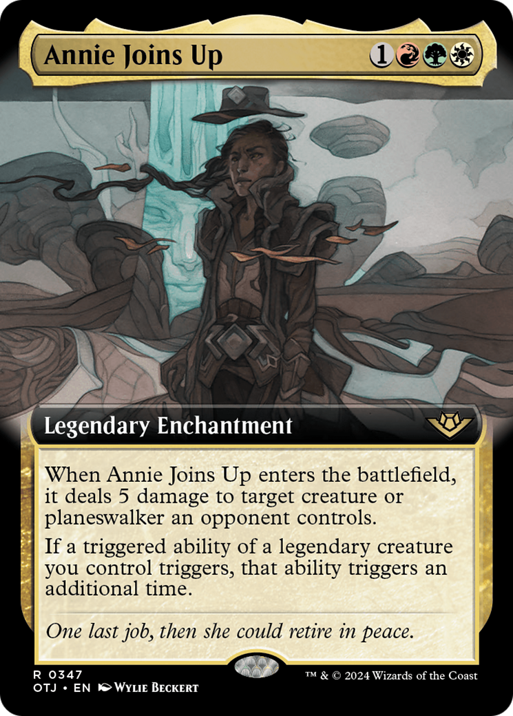 Annie Joins Up (OTJ-347) - Outlaws of Thunder Junction: (Extended Art) [Rare]