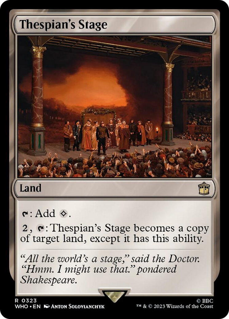 Thespian's Stage (WHO-323) - Doctor Who [Rare]