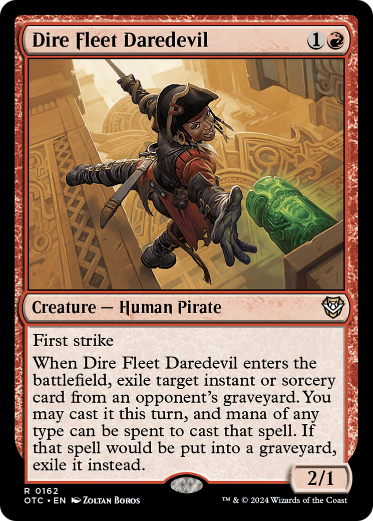 Dire Fleet Daredevil (OTC-162) - Outlaws of Thunder Junction Commander [Rare]
