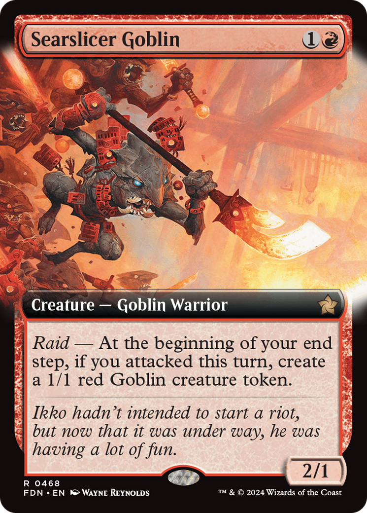 Searslicer Goblin (FDN-468) - Foundations: (Extended Art) [Rare]