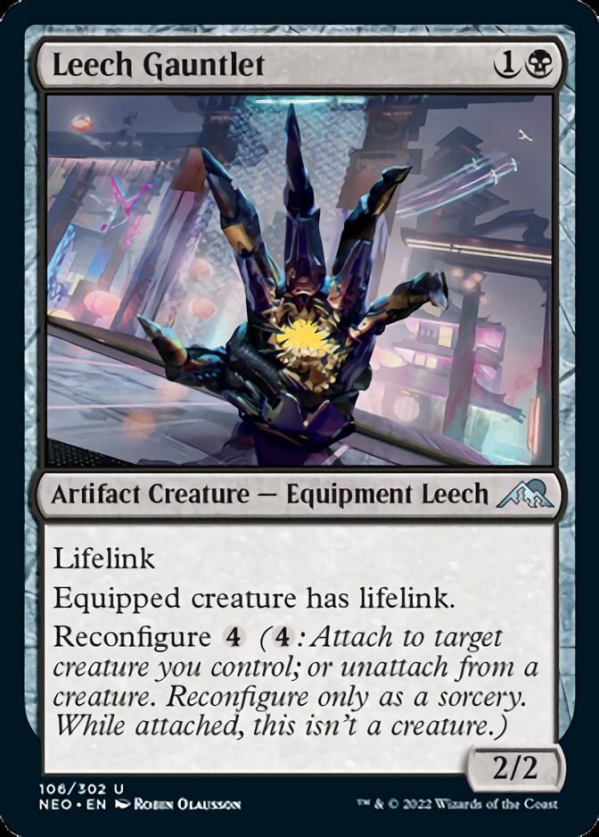 Leech Gauntlet (NEO-106) - Kamigawa: Neon Dynasty [Uncommon]