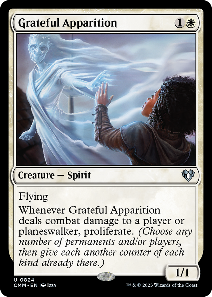 Grateful Apparition (CMM-824) - Commander Masters [Uncommon]