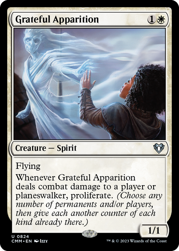 Grateful Apparition (CMM-824) - Commander Masters [Uncommon]