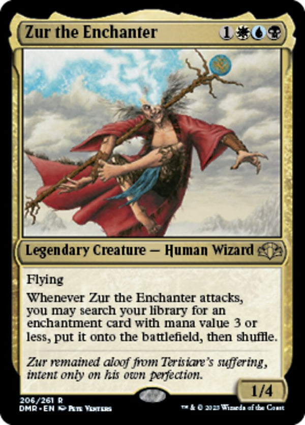Zur the Enchanter (DMR-206) - Dominaria Remastered [Rare]