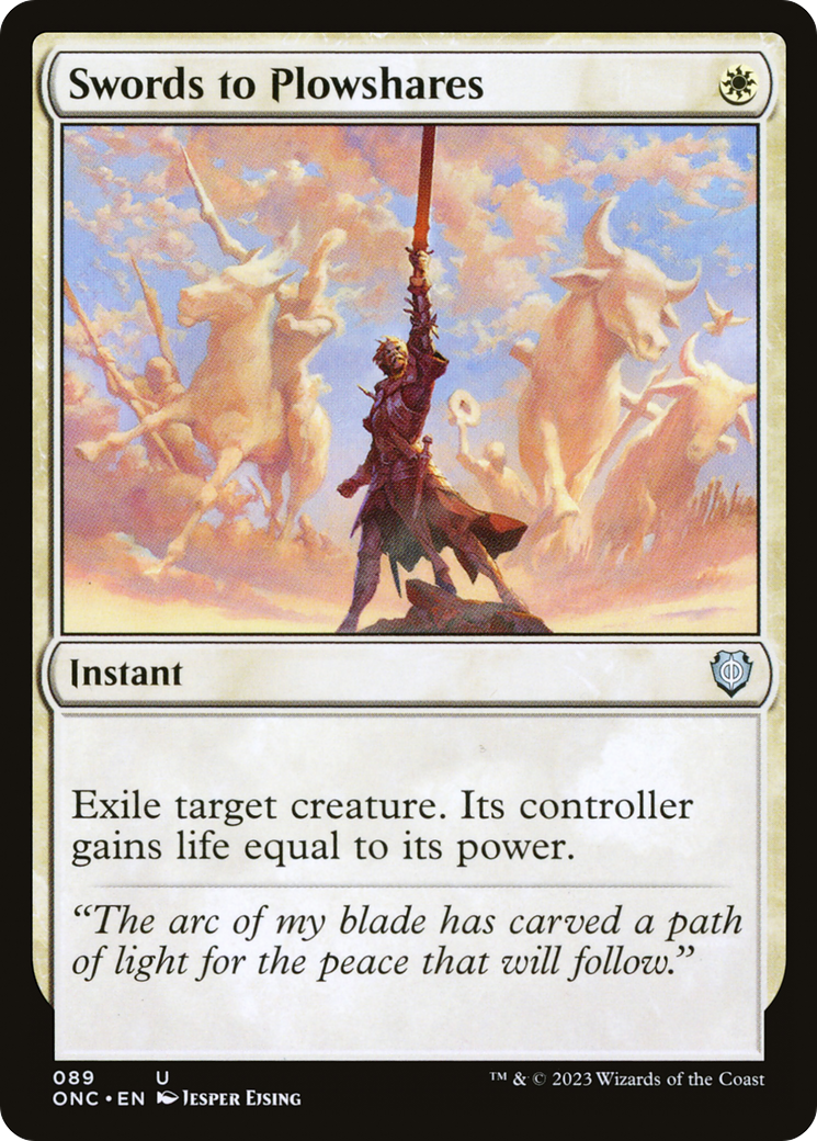 Swords to Plowshares (ONC-089) - Phyrexia: All Will Be One Commander [Uncommon]