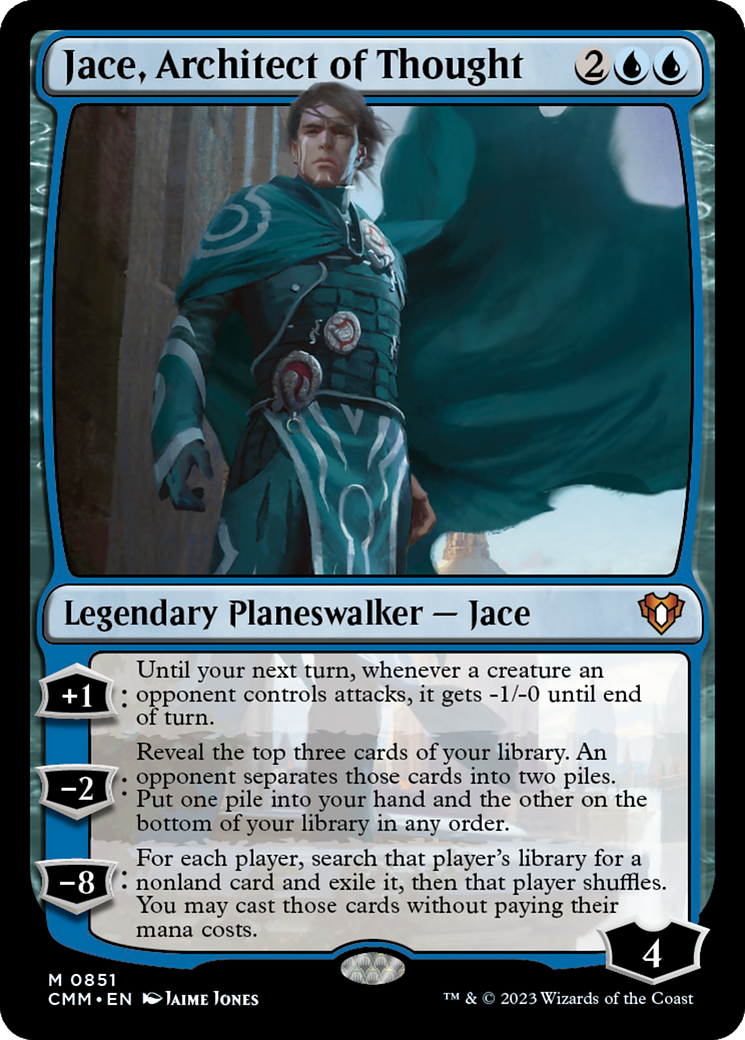 Jace, Architect of Thought (CMM-851) - Commander Masters [Mythic]