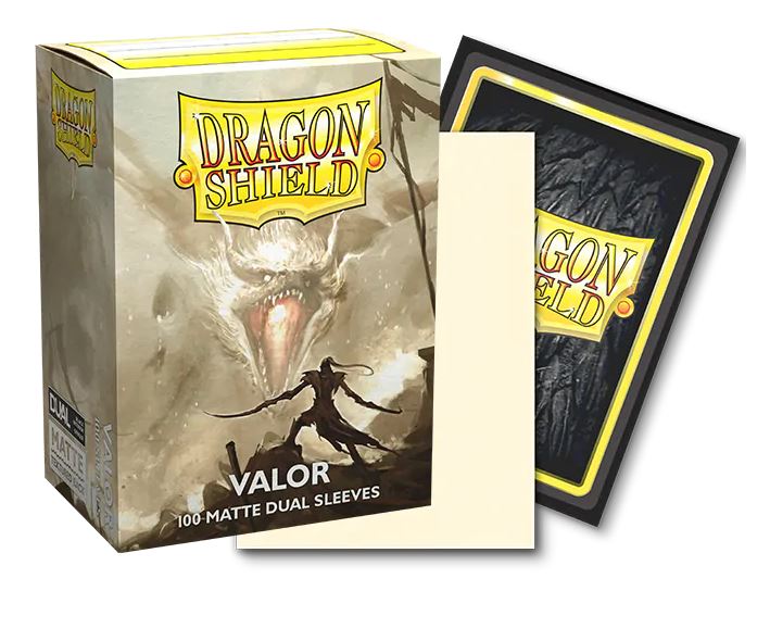 Dragon Shield - Matte Dual Sleeves: Valor (Ivory) (100ct)