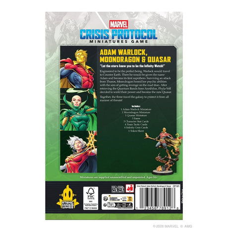 Marvel: Crisis Protocol: Adam Warlock, Moondragon & Quasar