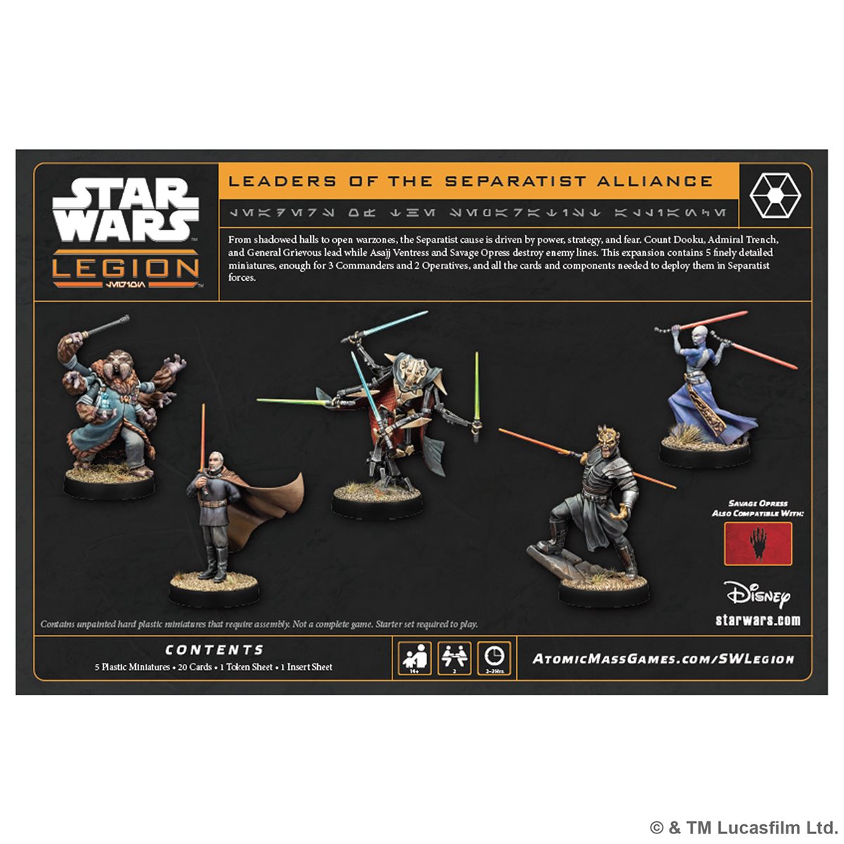Star Wars: Legion: Leaders of the Separatist Alliance *PRE-ORDER*