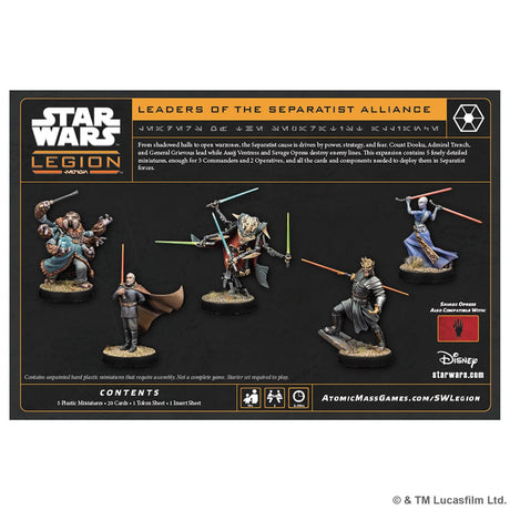 Star Wars: Legion: Leaders of the Separatist Alliance