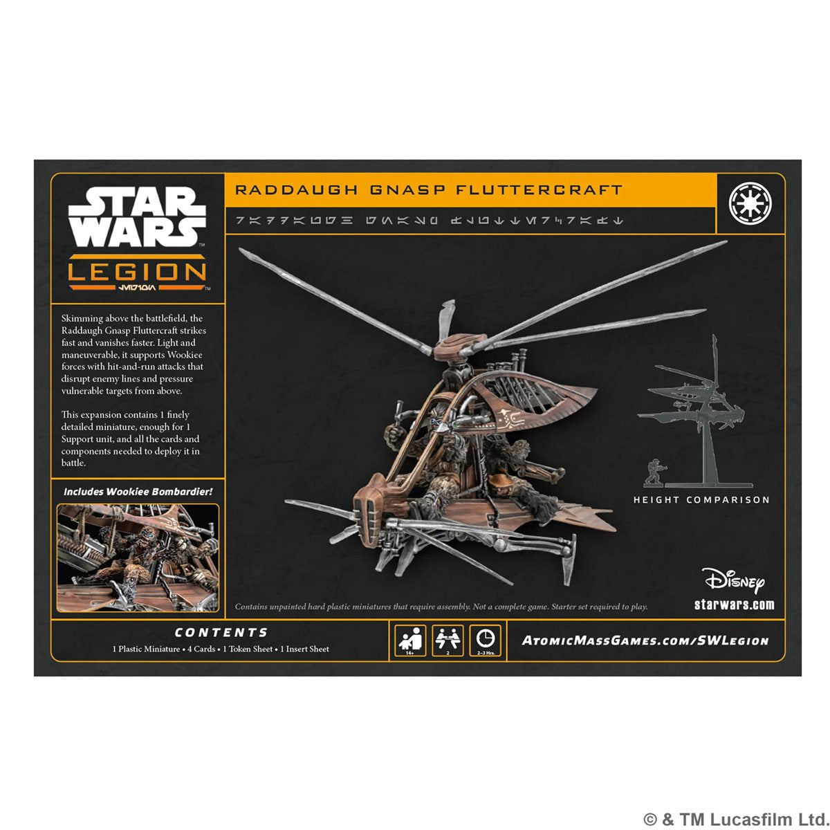 Star Wars: Legion: Raddaugh Gnasp Fluttercraft (New Edition) *PRE-ORDER*
