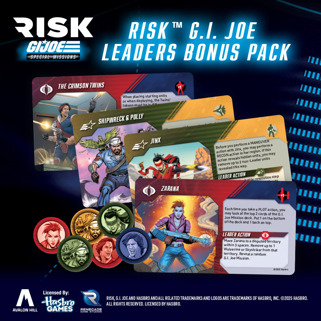 RISK G.I. JOE: Special Missions Leaders Bonus Pack *PRE-ORDER*