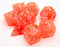 Chessex -  Lab Dice 7 Piece - Translucent - Orange/White (With Bonus Die)
