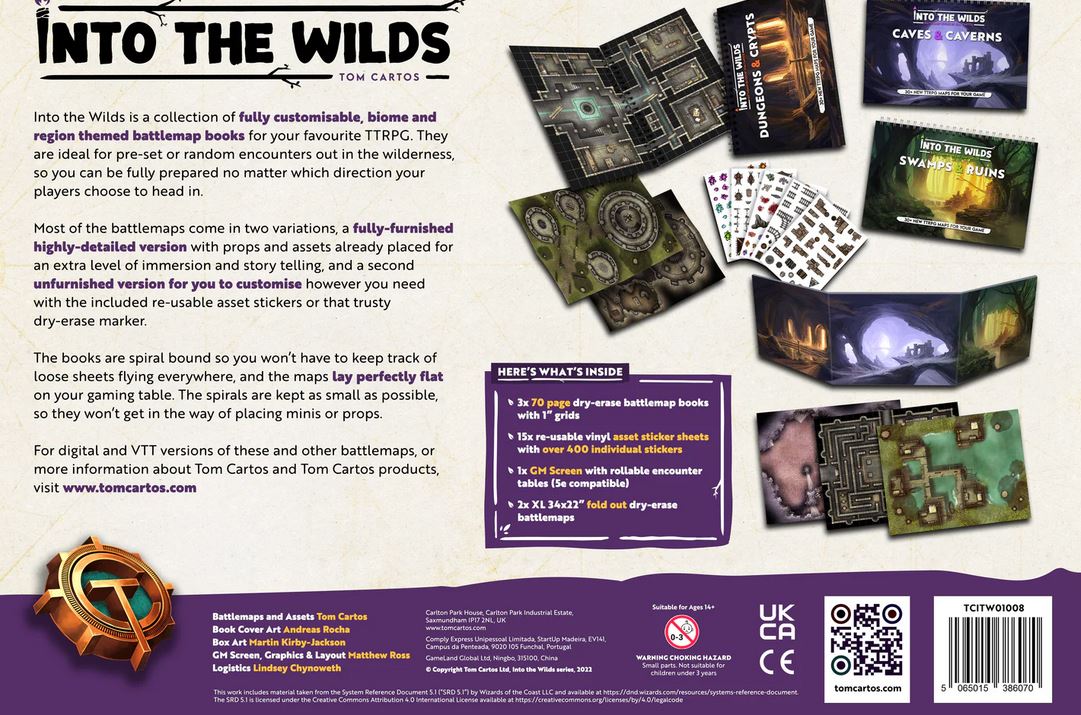 Into the Wilds Battlemap Books - Volume 2