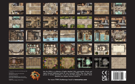 Into the Wilds Battlemap Books - Towns & Cities