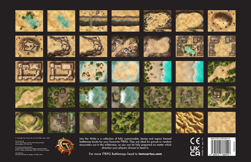 Into the Wilds Battlemap Books - Deserts & Jungles