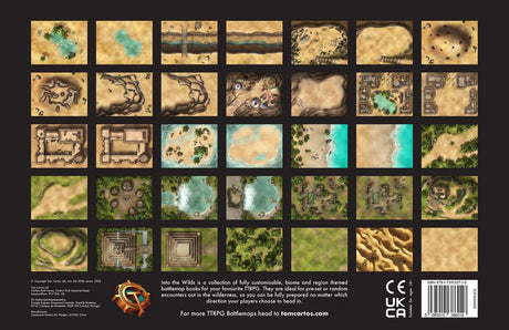 Into the Wilds Battlemap Books - Deserts & Jungles