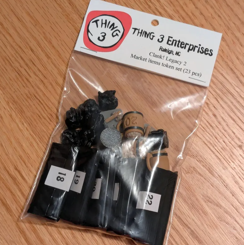 Top Shelf Gamer - Clank! Legacy 2 Market Items Token (set of 26) Spoiler Free