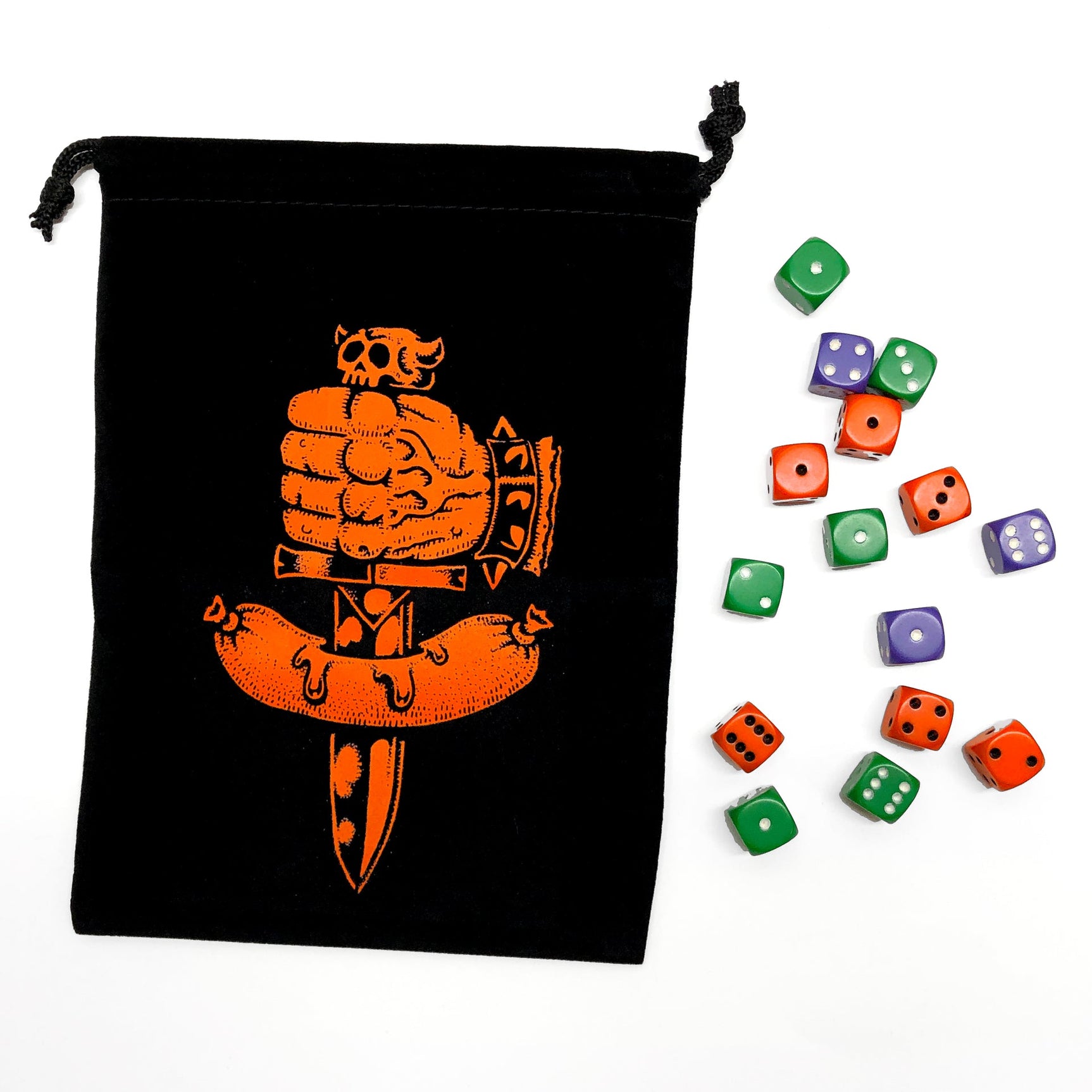 Dungeon Degenerates Dice Bag & Dice