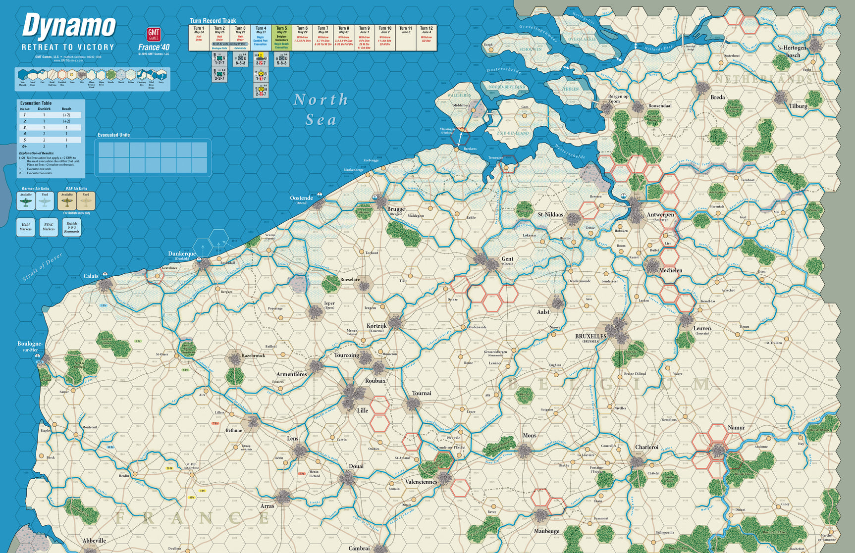 France '40 Mounted Map