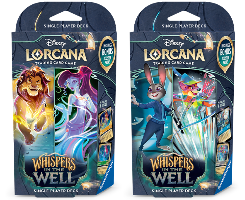 Disney Lorcana Set 10 - Fabled - Whispers in the Well - Starter Decks (Bundle of 2)