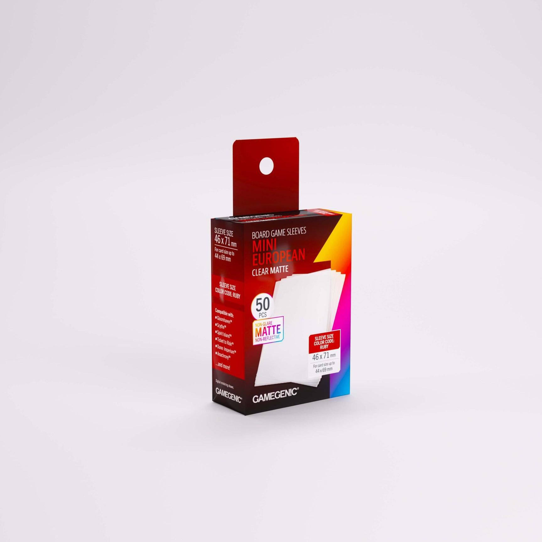 Gamegenic - Matte Mini European-Sized Sleeves (50ct) (Repackaging)