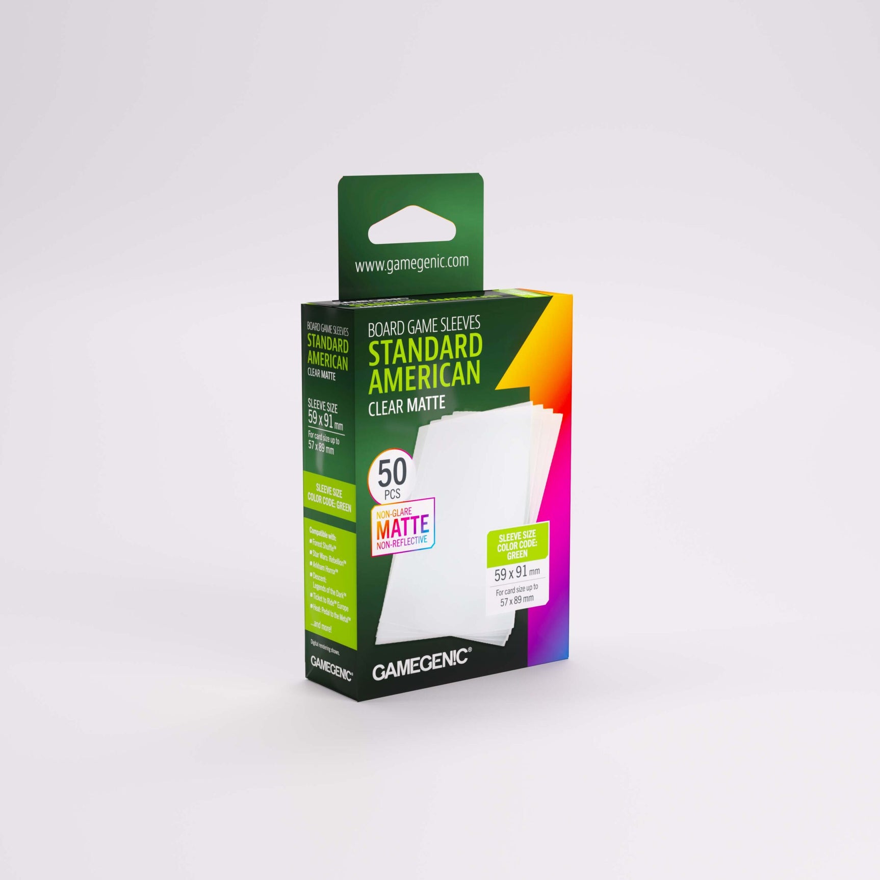 Gamegenic - Matte Standard American-Sized Sleeves (50ct) (Repackaging)