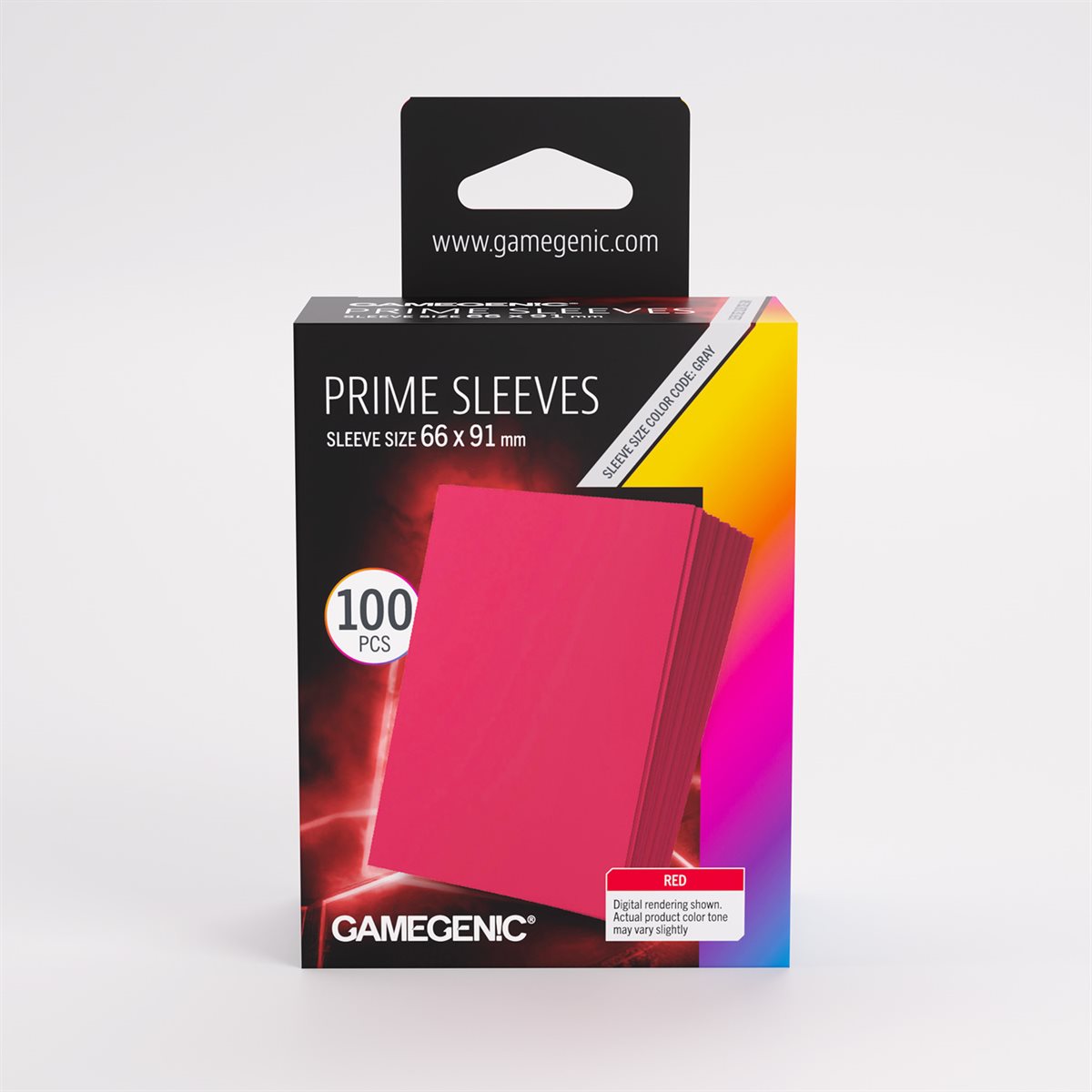 Gamegenic - Prime Sleeves: Red (100ct) (Repackaging)