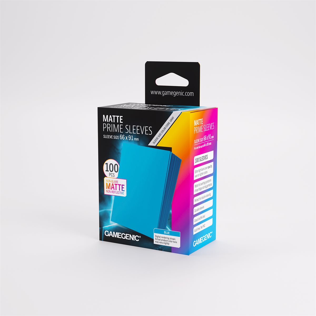 Gamegenic - Matte Prime Sleeves - Blue (100ct) (Repackaging)