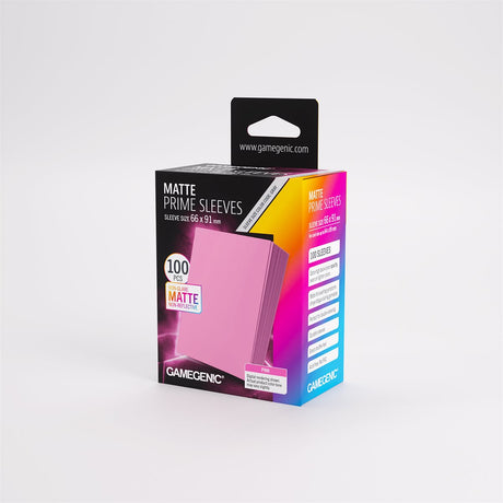Gamegenic - Matte Prime Sleeves: Pink (100ct) (Repackaging)