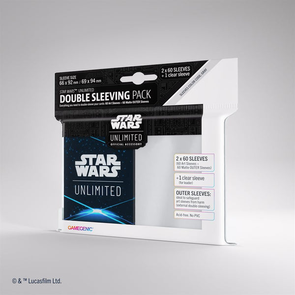 Gamegenic - Star Wars: Unlimited Art Double Sleeving Pack: Space Blue (60ct) *PRE-ORDER*