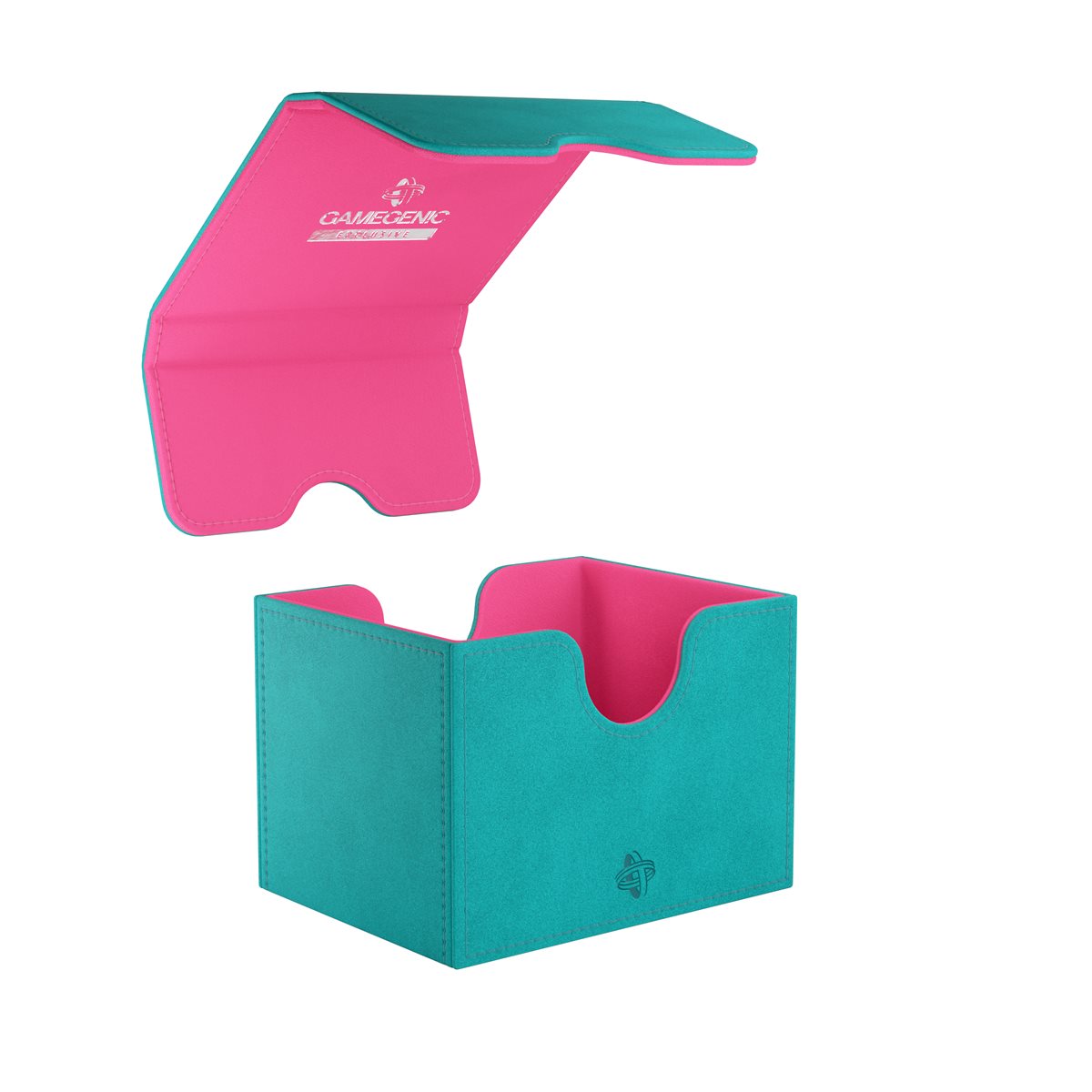 Gamegenic: Sidekick XL Deck Box - Teal / Pink (100ct)