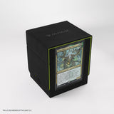 Gamegenic - Deck Box - Magic: The Gathering-Secrets of Strixhaven: Squire Plus XL (100ct): Black / Green