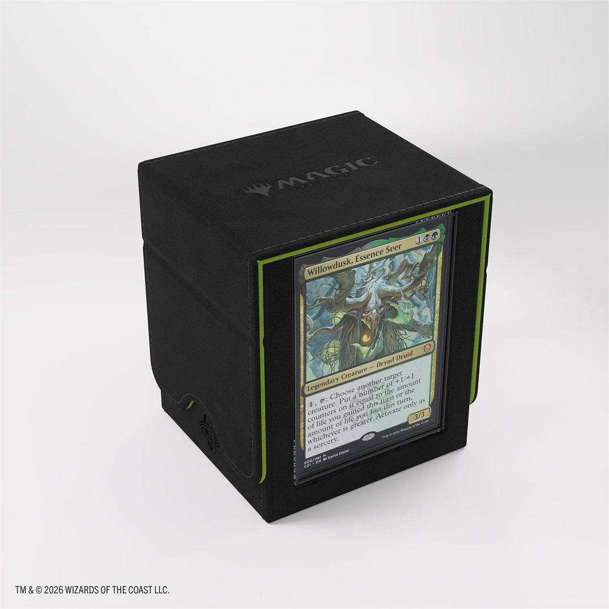 Gamegenic - Deck Box - Magic: The Gathering-Secrets of Strixhaven: Squire Plus XL (100ct): Black / Green