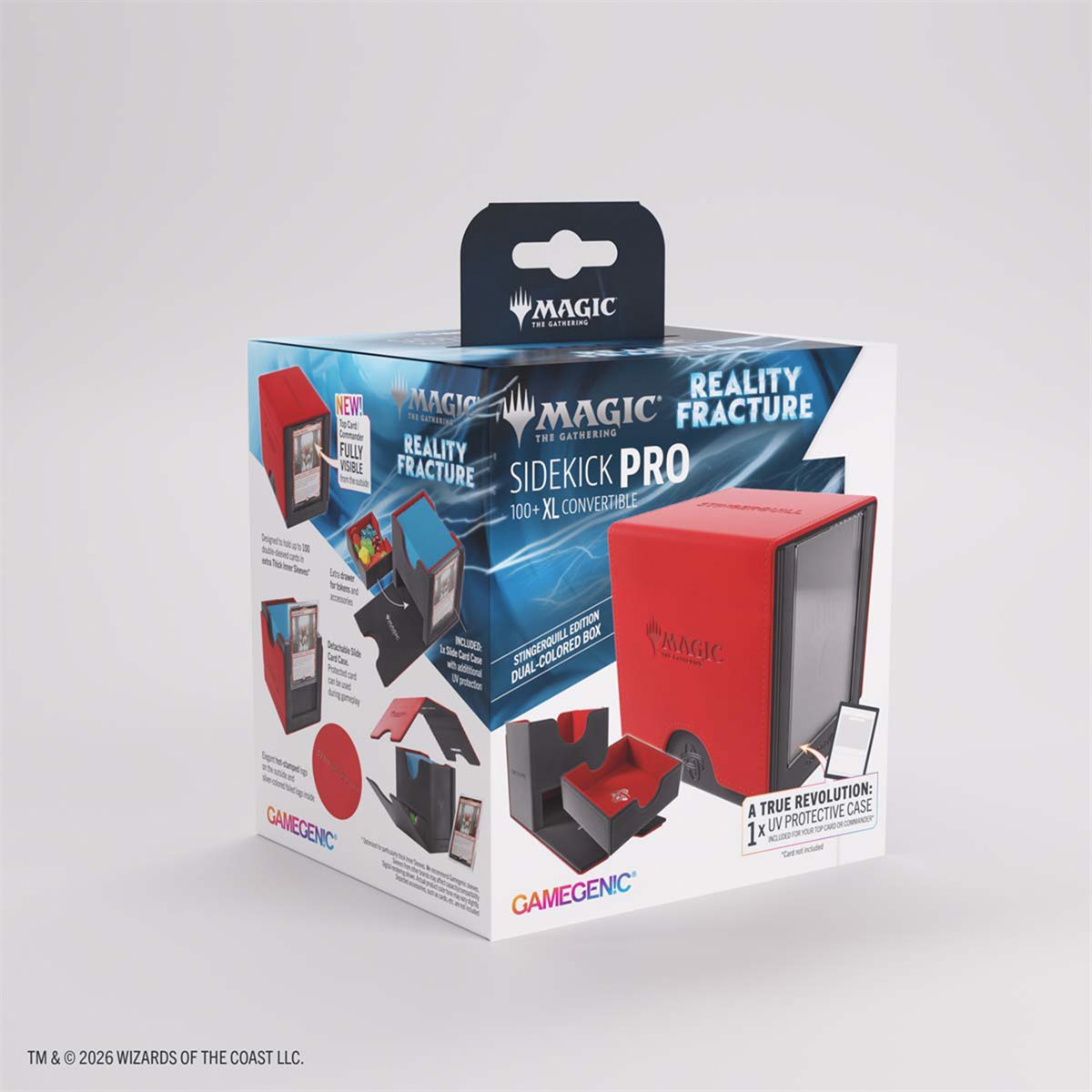 Gamegenic - MTG - Reality Fracture Sidekick PRO XL Deck Box (100ct) - Stingerquill