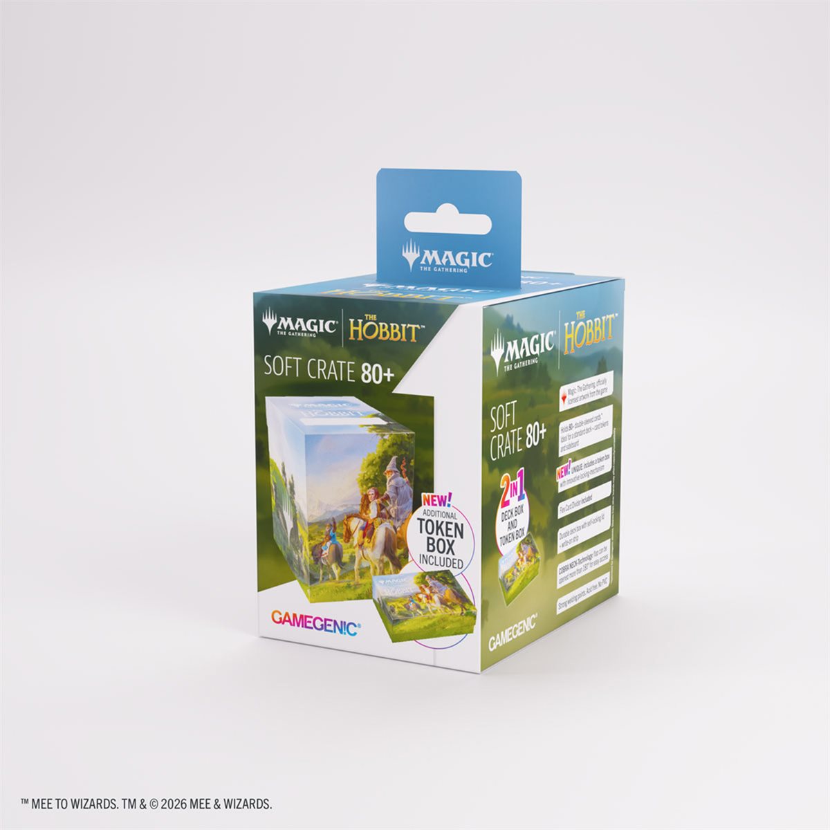 Gamegenic - MTG - The Hobbit - Soft Crate Deck Box (80ct) - Leaving Hobbiton / Troop of Ponies