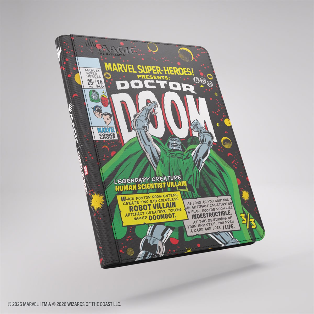 Gamegenic - MTG: Marvel Super Heroes: Zip-Up 18-Pocket Album: Doc D / Spider-Man Pan