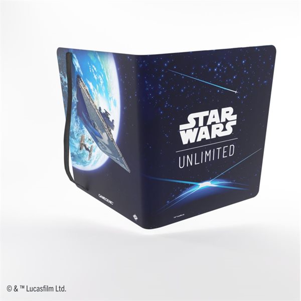 Gamegenic: Star Wars - Unlimited 18 Pocket Album: Card Back Blue