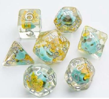 Gamegenic: Embraced Series: Green Skull Dice Set (7pcs)